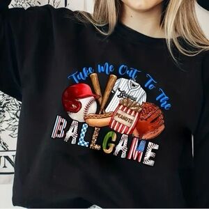 Take me out to the ballgame t-shirt or tote  bag